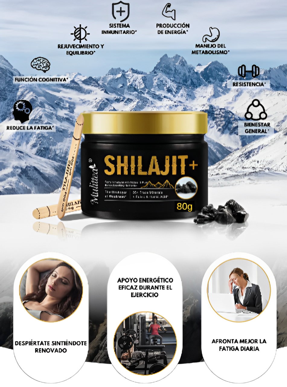 Shilajit Importado 100% Certificado - Resina de Alta Pureza para Energía y Vitalidad